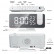 Часы-будильник с проектором времени на стену и потолок зеркальные Xiaomi Alarm Clock With Time Projector On The Wall And Ceiling Mirror