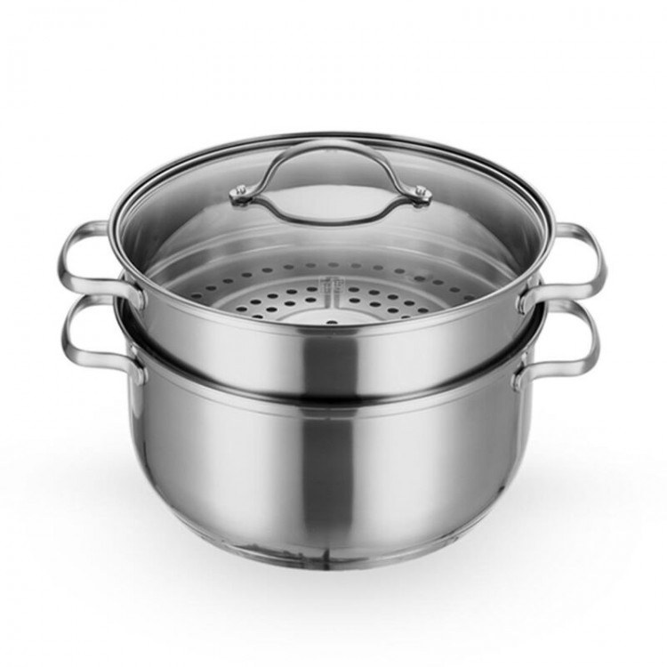 Кастрюля-пароварка Xiaomi Steamer Stainless Steel 1 ярус Silver