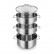 Кастрюля-пароварка Xiaomi Steamer Stainless Steel 2 яруса Silver