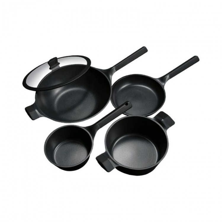 Набор посуды Xiaomi Huo Hou Heat Super Platinum Non-Stick Pan 4pcs Black 