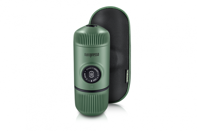 Карманная кофемашина Xiaomi Wacaco Nanopresso Elements + Чехол Moss Dark green (WCCMSGR)
