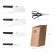 Набор кухонных ножей Xiaomi Huo Hou 6-Piece Kitchen Knife Set Lite Black (HU0057)