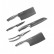 Набор кухонных ножей Xiaomi Huo Hou 6 in 1 Steel Knife Set Silver