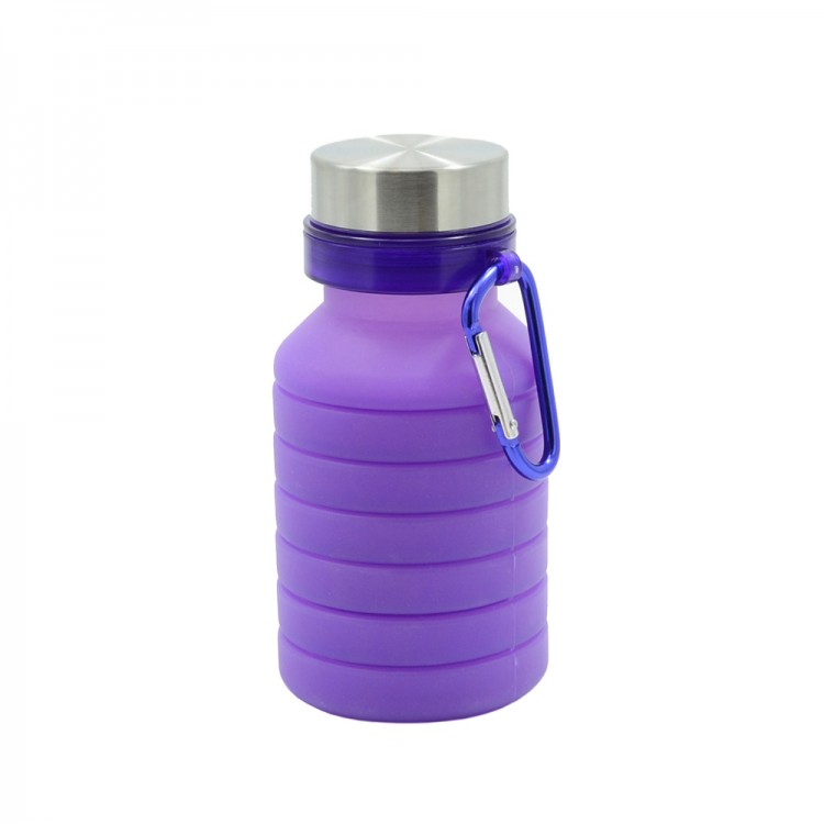 Силиконовая складная бутылка для воды Xiaomi Bradex 500 мл Purple