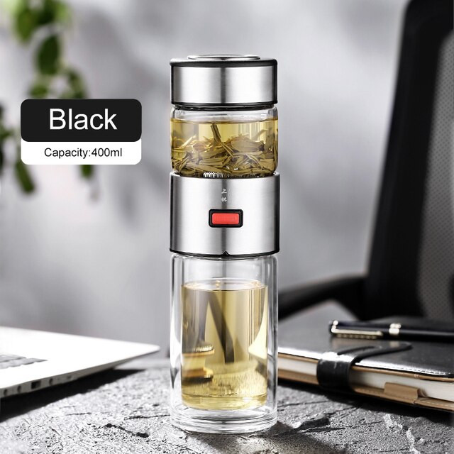 Заварочный термос 400 мл Xiaomi ЧайЧай Thermos Black (GYBL740)