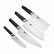 Набор кухонных ножей с подставкой Xiaomi Huo Hou Fire Waiting 5 in 1 Steel Knife Set Black