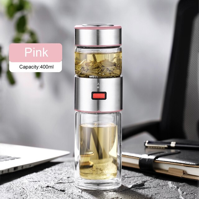 Заварочный термос 400 мл Xiaomi ЧайЧай Thermos Pink (GYBL740)