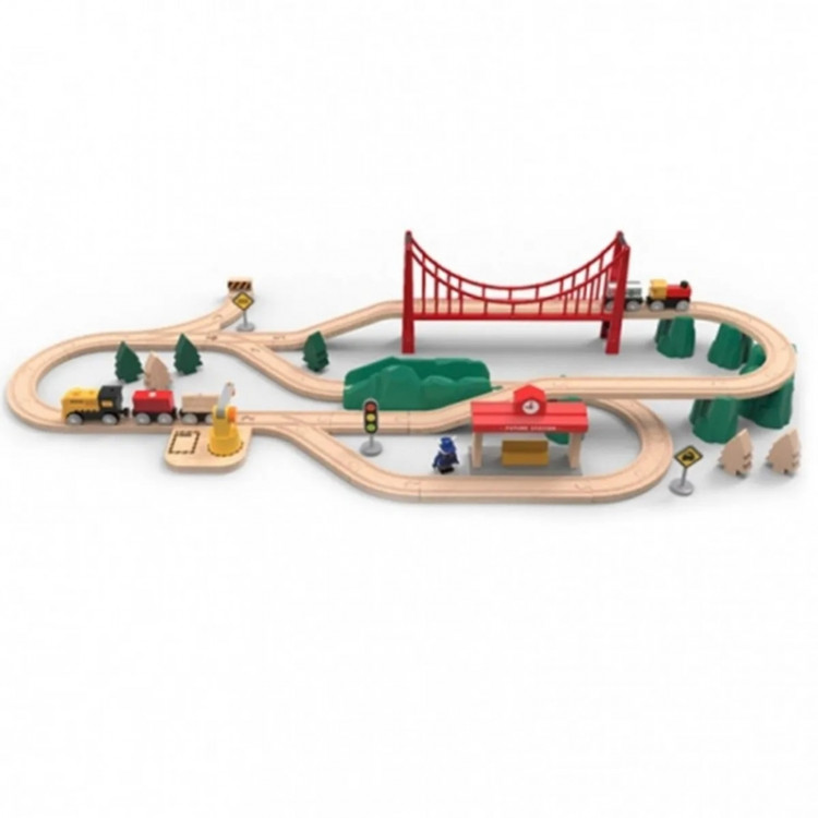 Комплект железная дорога Xiaomi Mitu Toy Train Set Light wood (MTWJ02MT)