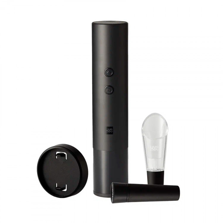 Электрический штопор с набором аксессуаров Xiaomi HuoHou Electric Wine Bottle Opener 4 in 1 EWO-N1 Black (HU0237)