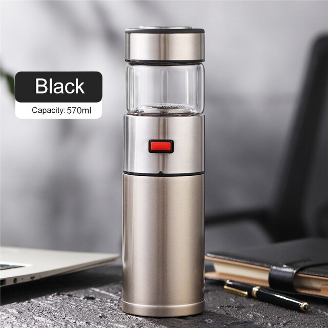 Заварочный термос 570 мл Xiaomi ЧайЧай Thermos Black (GYBL741)