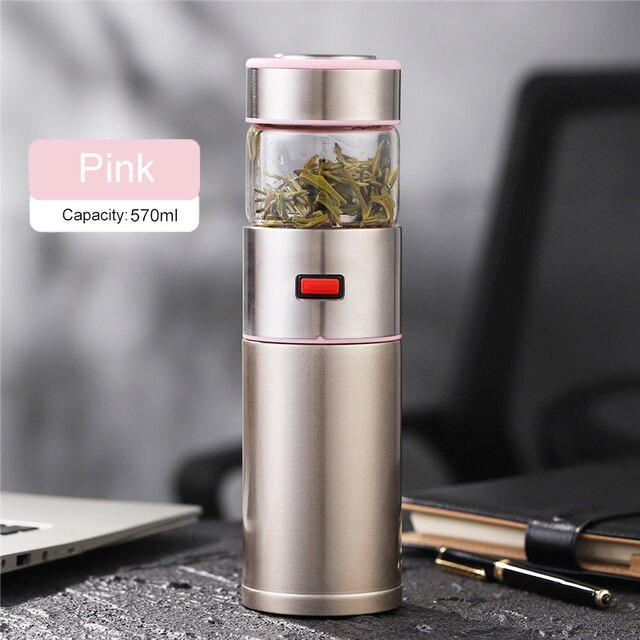 Заварочный термос 570 мл Xiaomi ЧайЧай Thermos Pink (GYBL741)