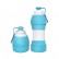 Силиконовая складная бутылка для воды Xiaomi Collapsible Silicone Water Bottle Light Blue