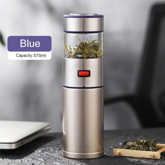 Заварочный термос 570 мл Xiaomi ЧайЧай Thermos Blue (GYBL741)