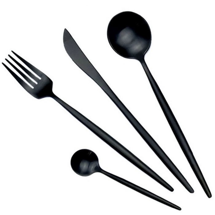 Набор столовых приборов Xiaomi Maison Maxx Modern Flatware Set Black