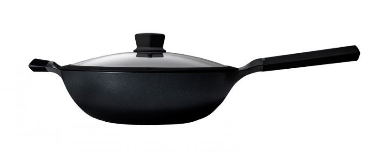 Сковорода вок Xiaomi Hou Huo Super Platinum Non-Stick Wok Black