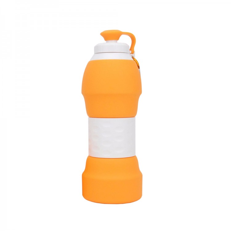 Силиконовая складная бутылка для воды Xiaomi Collapsible Silicone Water Bottle Orange