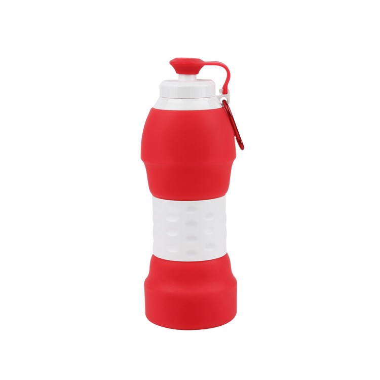 Силиконовая складная бутылка для воды Xiaomi Collapsible Silicone Water Bottle Red