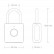 Умный дверной замок Xiaomi Youpin Smart Fingerprint Lock Beige (YD-K1)