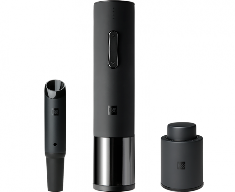 Электрический штопор с набором аксессуаров Xiaomi Huo Hou Electric Black (HU0090)
