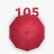 Зонт Xiaomi Zuodu Automatic Umbrella LED Red