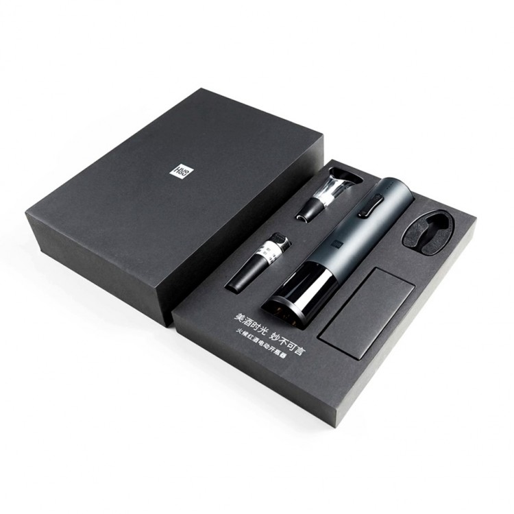 Электрический штопор с набором аксессуаров NEW Xiaomi Huo Hou Electric BASIC Black (HU0047)