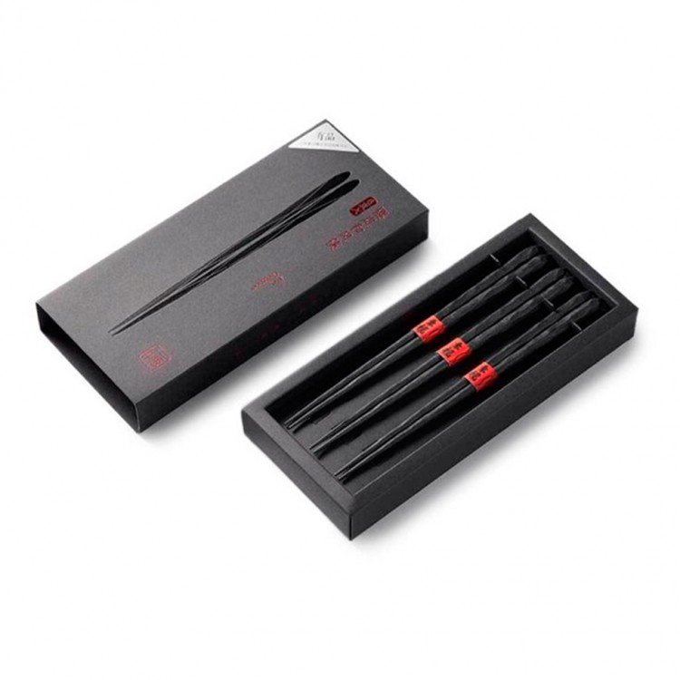 Палочки для еды Xiaomi Alloy Chopsticks Black (6 Пар)
