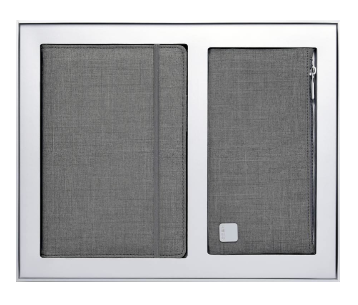Пенал с блокнотом Xiaomi Kaco Classic Business Gift Set Grey