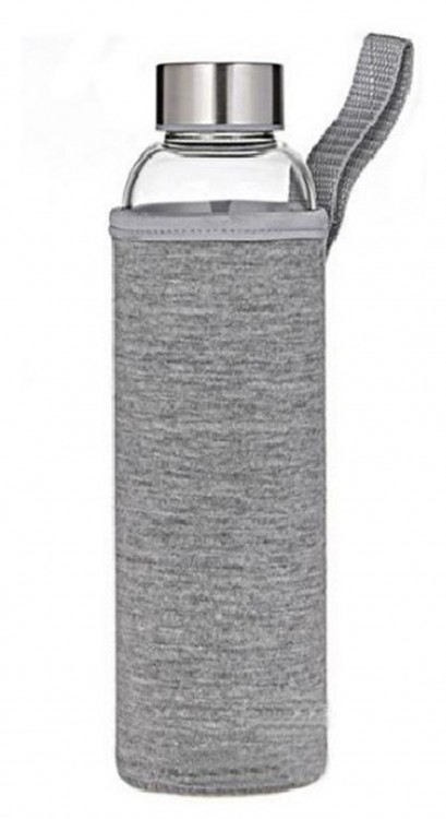 Бутылка для воды 550 мл + чехол Xiaomi Muggs Grey (38087 grey)