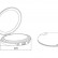 Зеркало для макияжа с функцией зарядки Xiaomi HuiZuo Portable Mirror White (UY78GHK)