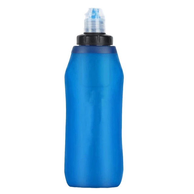 Складная бутылка для воды с фильтром Qwerty Collapsible Water Bottle with Filter Blue