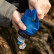 Складная бутылка для воды с фильтром Qwerty Collapsible Water Bottle with Filter Blue