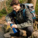 Складная бутылка для воды с фильтром Qwerty Collapsible Water Bottle with Filter Blue