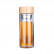 Чайная бутылка с двойным стеклом ситечком Qwerty Portable Tea Bottle Transparent