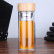 Чайная бутылка с двойным стеклом ситечком Qwerty Portable Tea Bottle Transparent