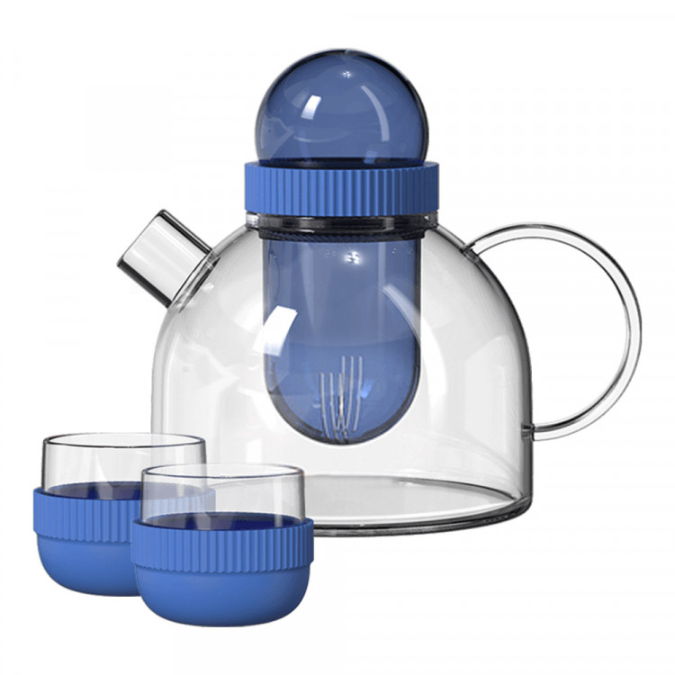 Комплект из заварочного чайника 800 мл и двух чашек Xiaomi Kiss Kiss Fish Boogie Woogie Teapot