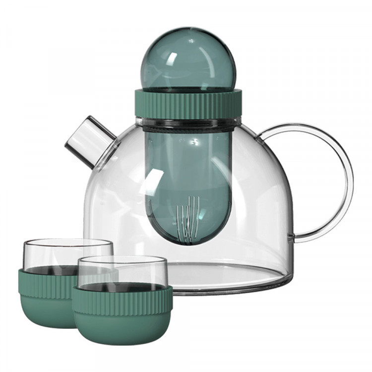 Комплект из заварочного чайника 800 мл и двух чашек Xiaomi Kiss Kiss Fish Boogie Woogie Teapot