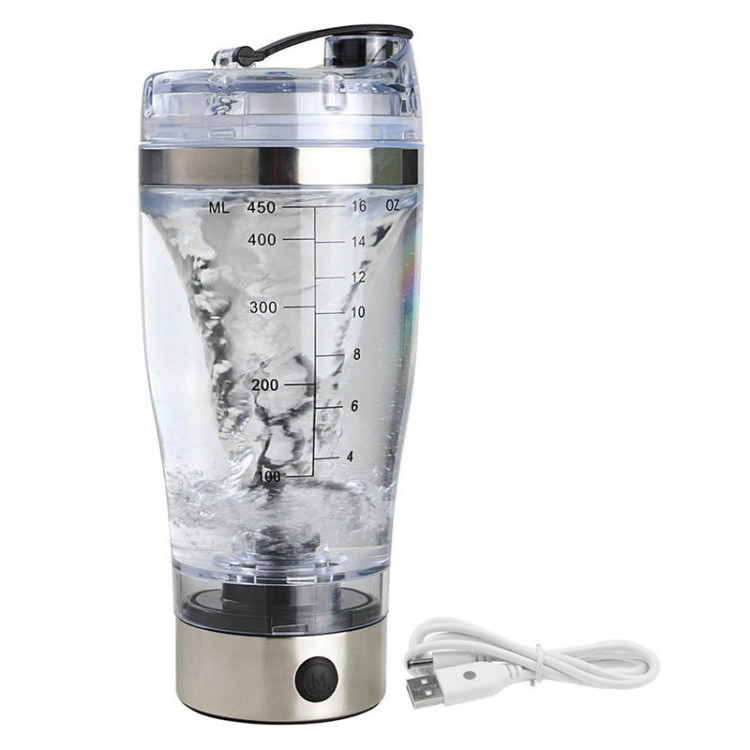 Электрический шейкер 450ml Qwerty Transparent